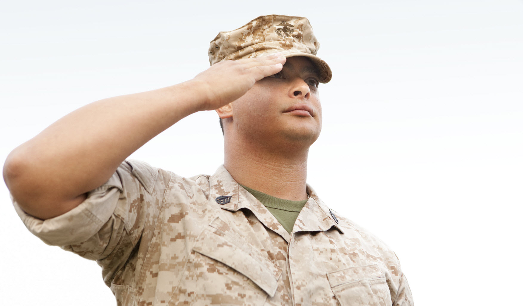 military male saluting